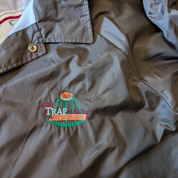 Trap Shooting gorpcore embroidered putty gray windbreaker jacket 2XL - Picture 5 of 9